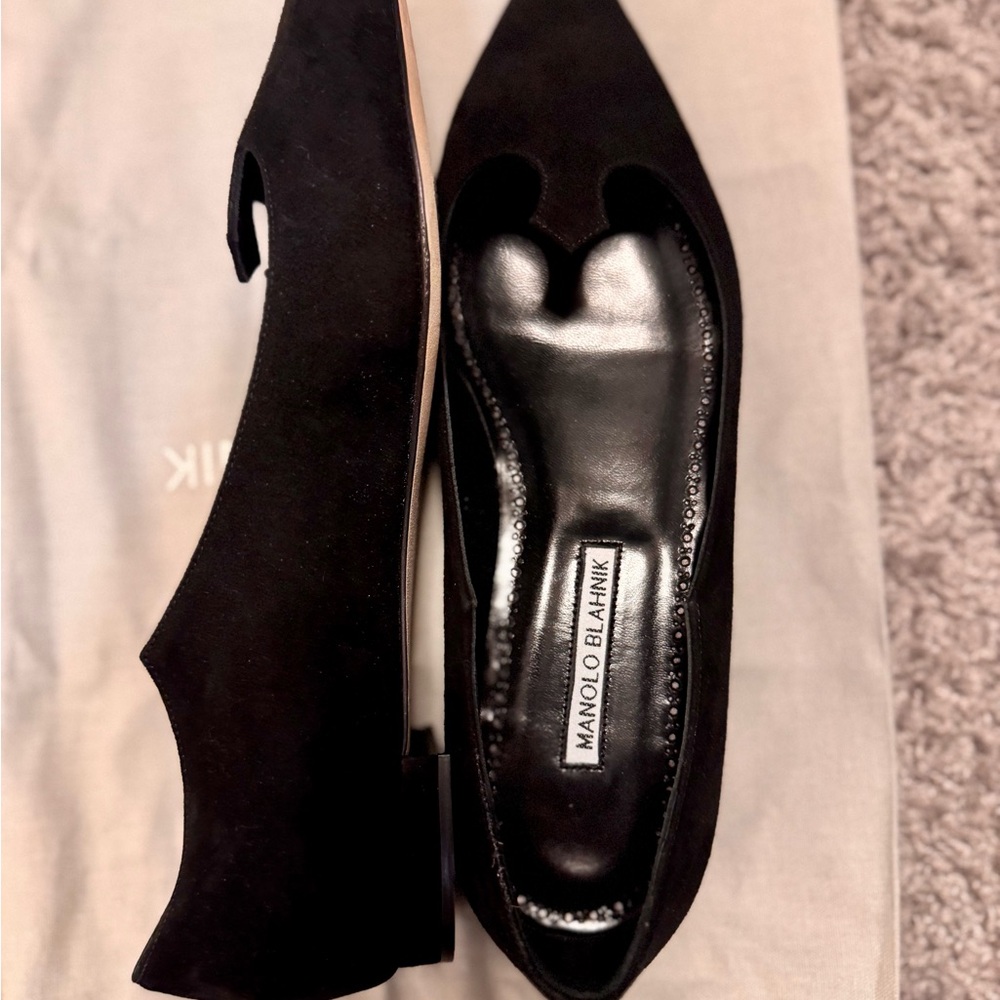 Manolo Blahnik Black Ovidia Women's Shoes